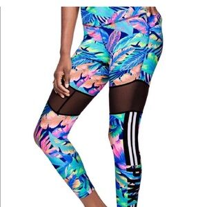 PINK Victoria's Secret Vibrant Leaf Print Leggings